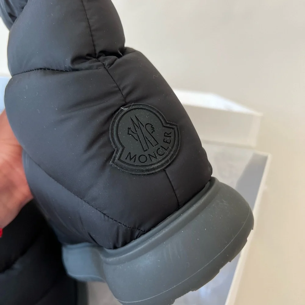 Moncler Gaia Mid Puffer Boots in Black - Picture 3 of 8
